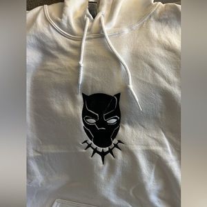 Embroidered Black Panther heavy duty sweatshirt